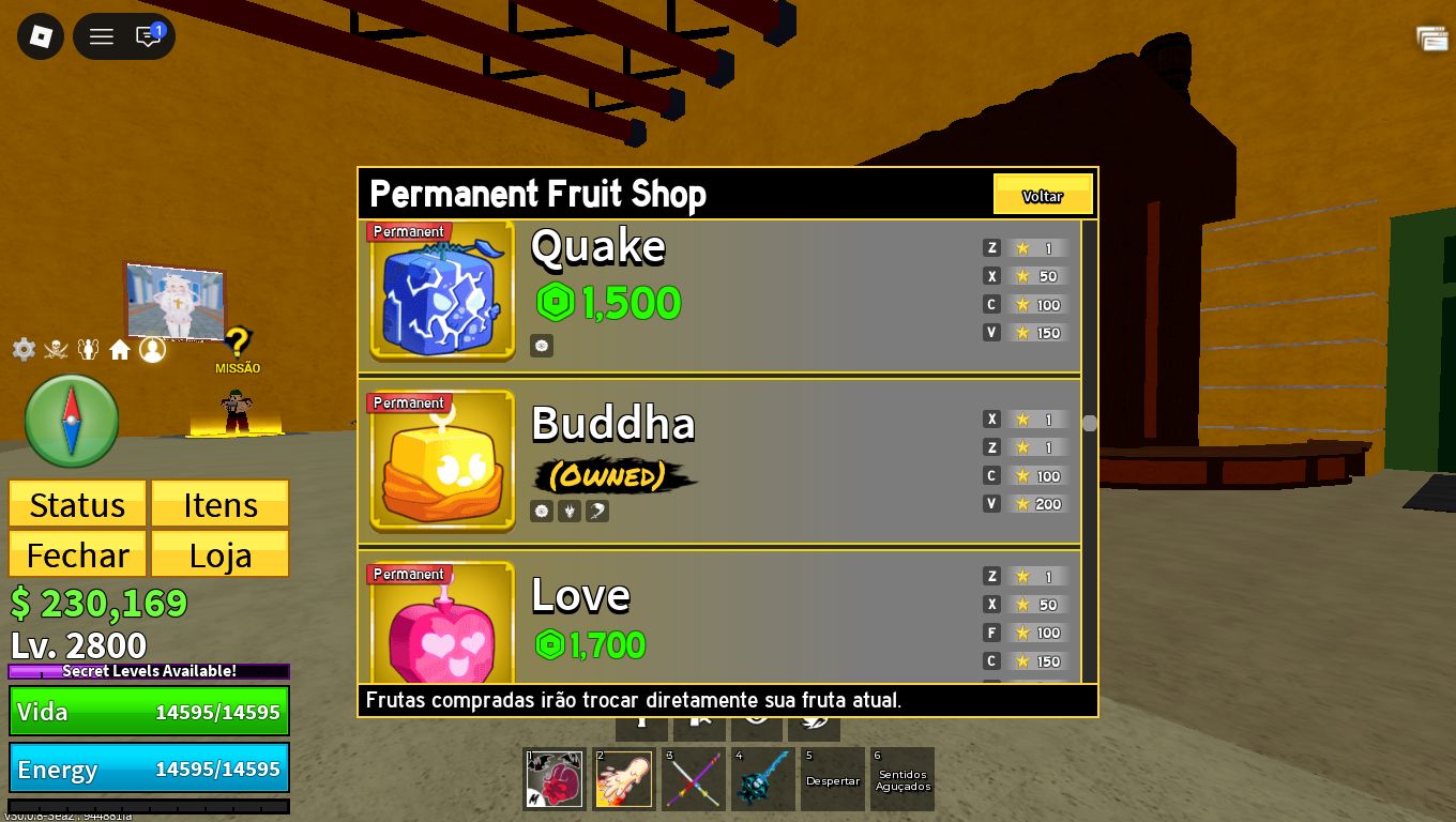 CONTA BLOX FRUITS + VBL | LVL 2800 + DARKBLADE + YETI, LIGHTNING PERM E MAIS!!