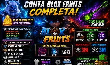 CONTA ABSURDA NO BLOX FRUITS! 4 V4 FULL, DRAGONHEART,SOUL GUITAR E MUITO MAIS!