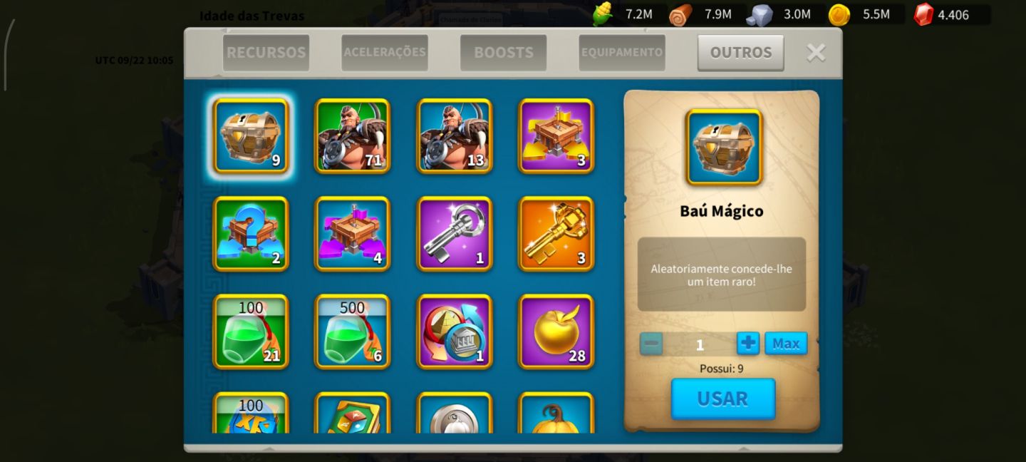 CONTA NOVA TOP - 1.6M PODER - REINO 4182 - VIP 7 - SKIN LÓTUS - GEMAS DIÁRIAS!