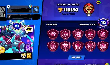 CONTA DE BRAWL STARS FULL COM DIVERSAS SKINS RARAS DIRETAMENTE PARA SEU E-MAIL