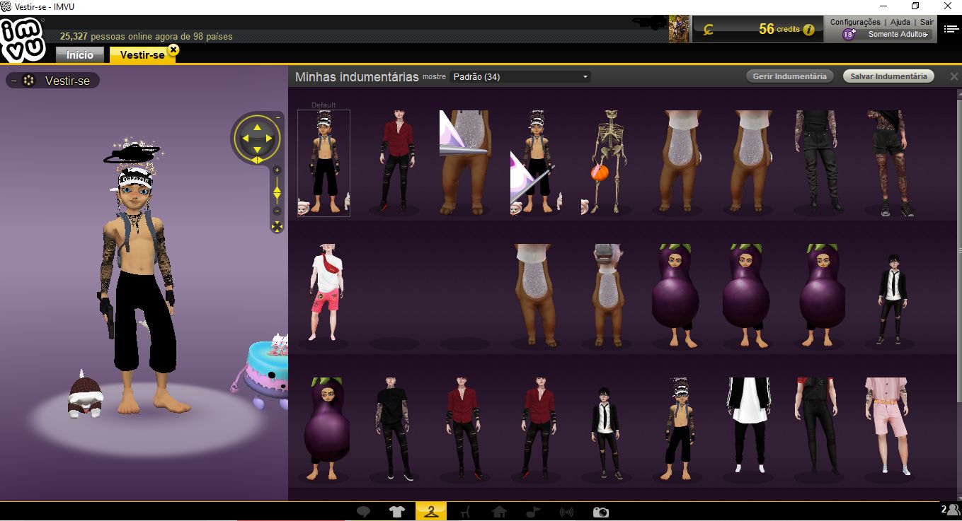 CONTA IMVU MASCULINA