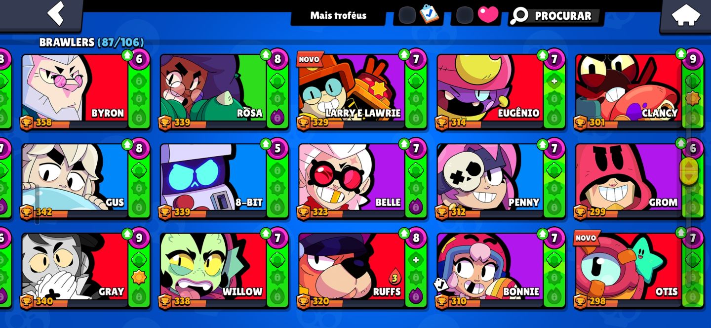 Conta brawl stars/clash Royal bem upadas!!!