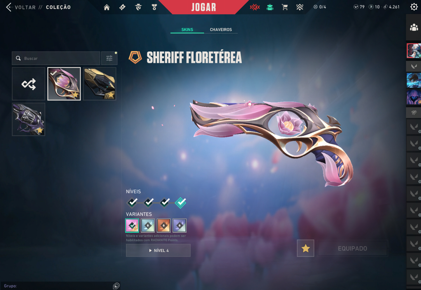 Conta de valorant ascendente com várias skins! Obs: Preço negociável