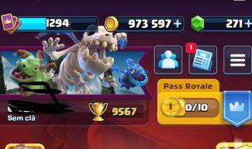 CONTA CLASH ROYALE SUPER ANTIGA