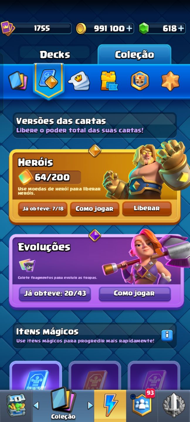 Conta Clash 12.539k Troféus