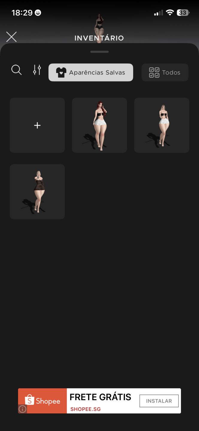 Conta de Feminina Imvu
