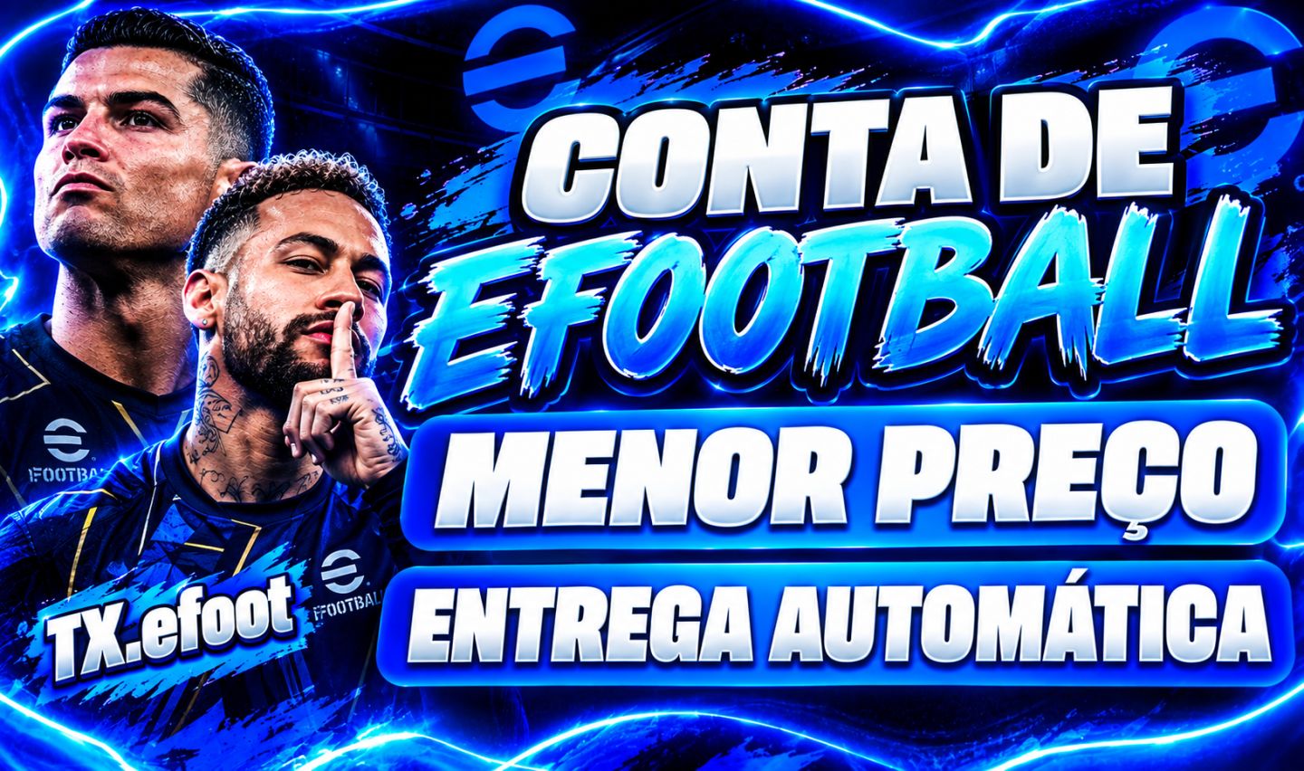 Contas de efootball com jogadores épico (CR7, vozinha, figo,puyol)