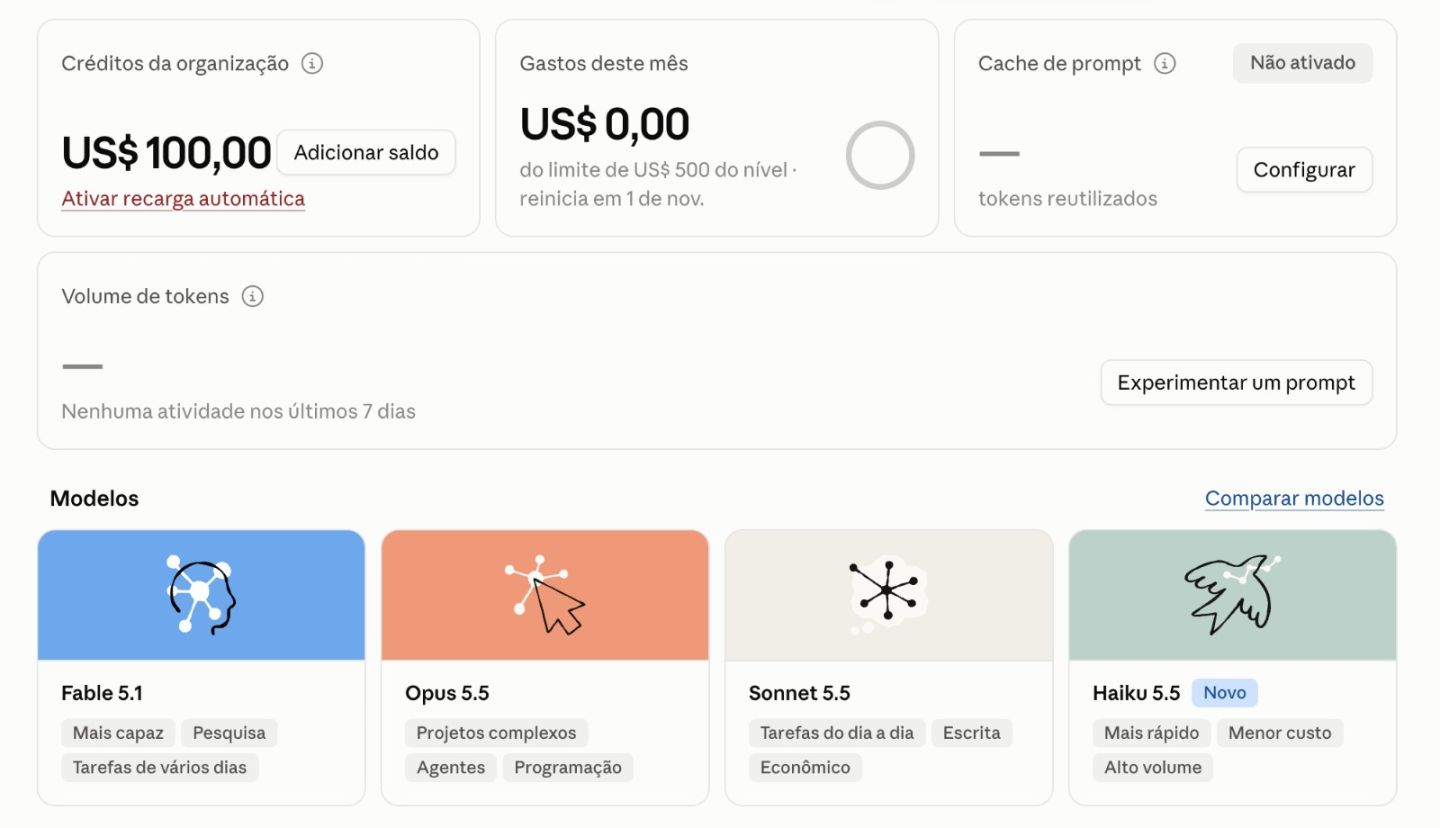 API OFICIAL CLAUDE R$ 504 EM CRÉDITOS POR METADE DO PREÇO!