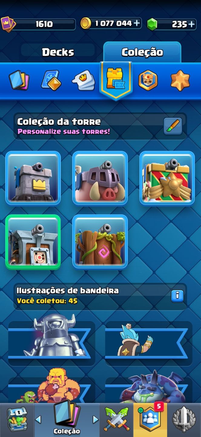 CONTA CLASH ROYALE - TROFÉUS 10.700