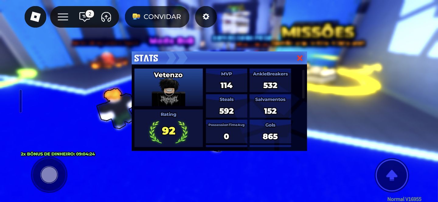 Conta de roblox com experiência em jogos do momento