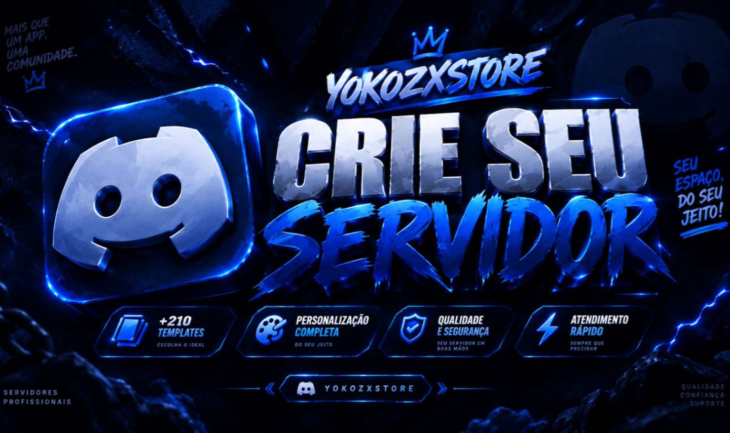 [DISCORD] Criação e Personalização de Servidores | +200 Templates | Orçamento.