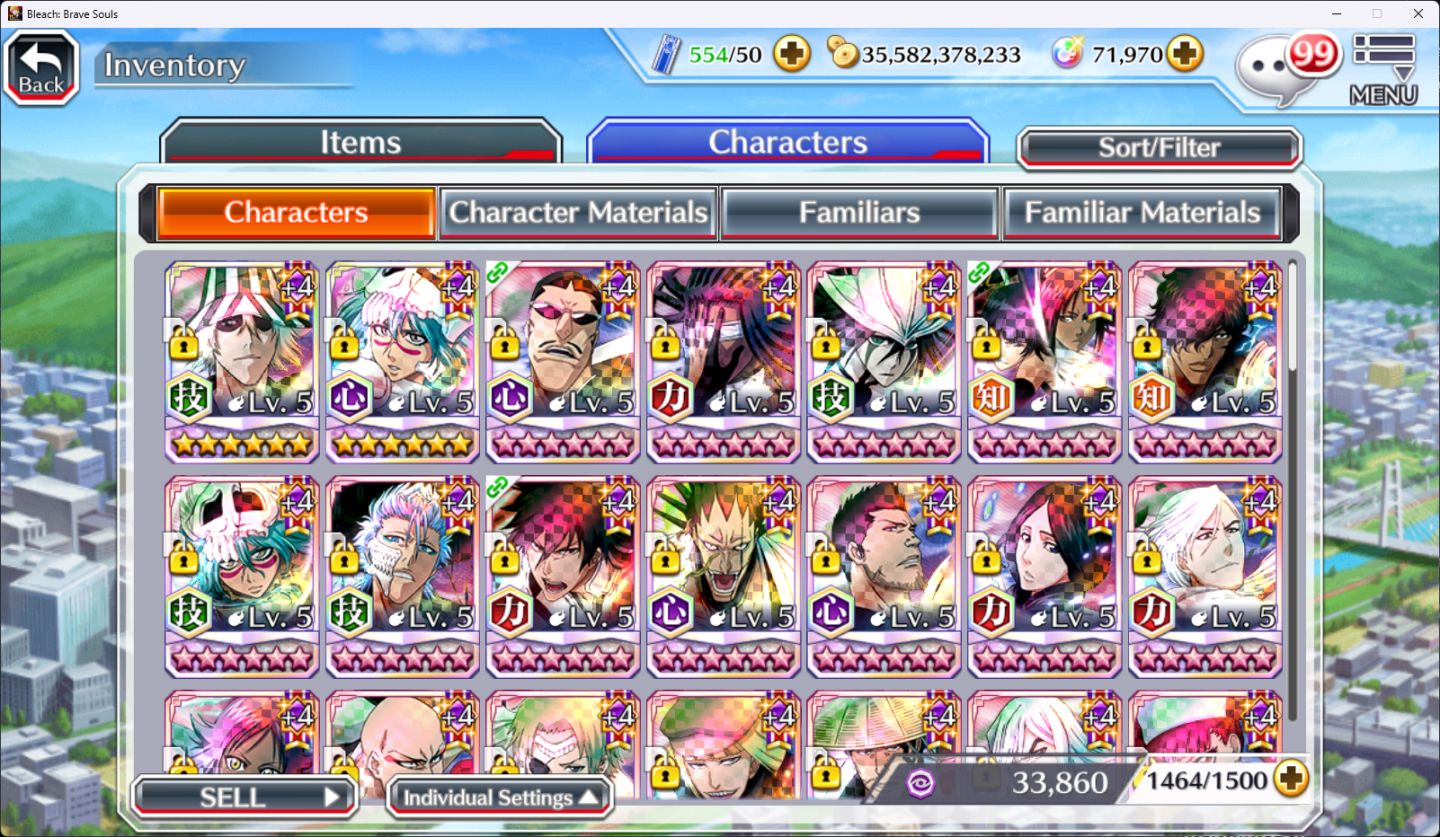 Super REROLL Bleach Brave Souls, Rank 300 + 71k de ORBS