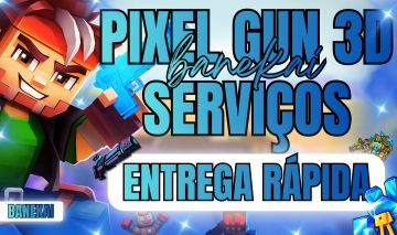 PIXEL GUN 3D | GEMS, GOLD, NÍVEL MAX E ARMAS E TUDO DO JOGO - [ENTREGA RÁPIDA]
