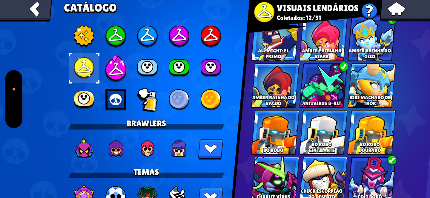 Conta de Brawl stars com 55k de troféus