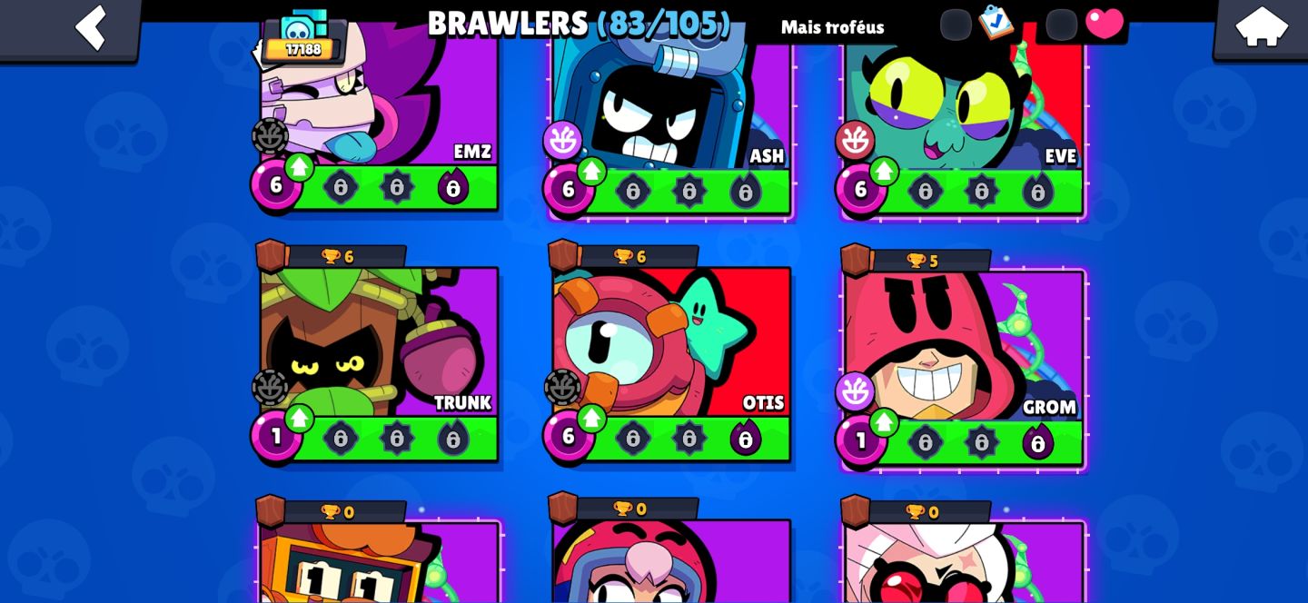 CONTA BRAWL STARS NO PREÇINHO ! (Tem muitas skins , moedas , prestígios e mais!)