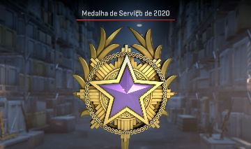 Conta rara cs2 ( MEDALHA ROXA DE SERVIÇO )