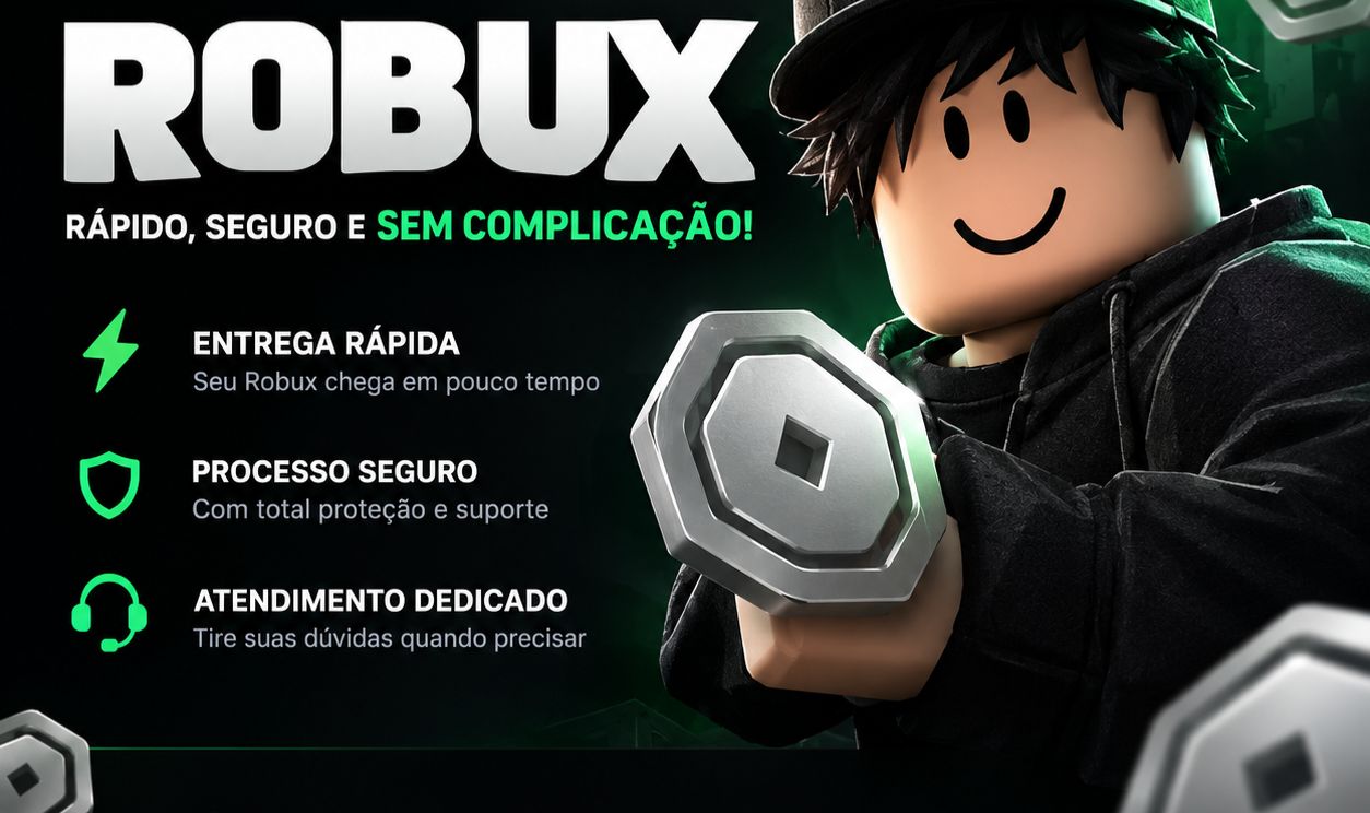 Robux Entrega via Plus ou Gift Card