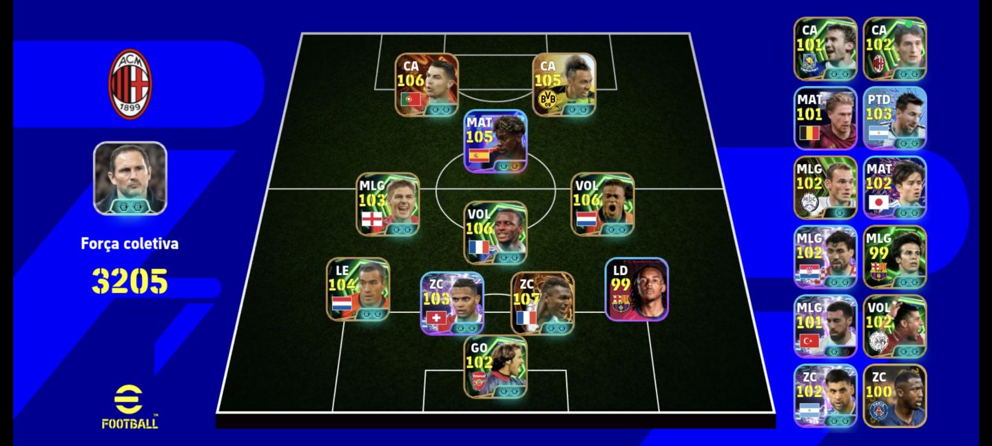 CONTA DE EFOOTBALL COM BONS JOGADORES