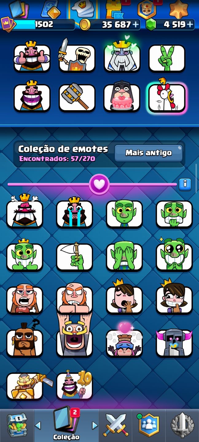 Conta de Clash Royale 11500+ Troféus