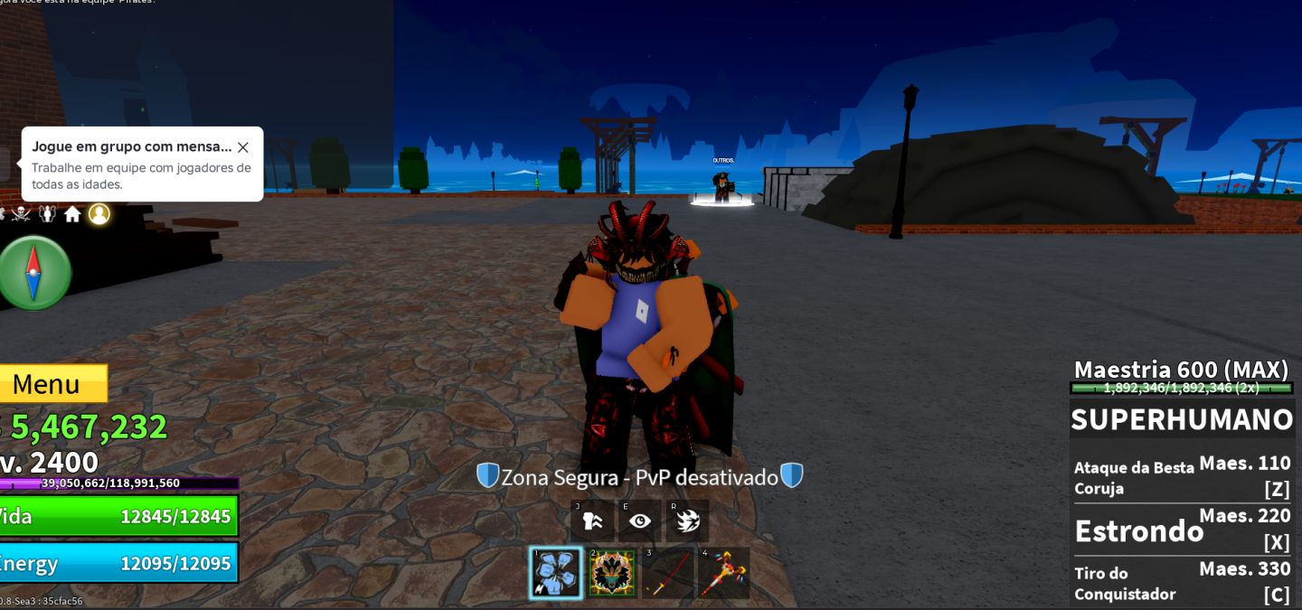 Conta Blox Fruits Comp | Lv 2400 MAX + Dragon PERM + Control PERM + Muitas Skins