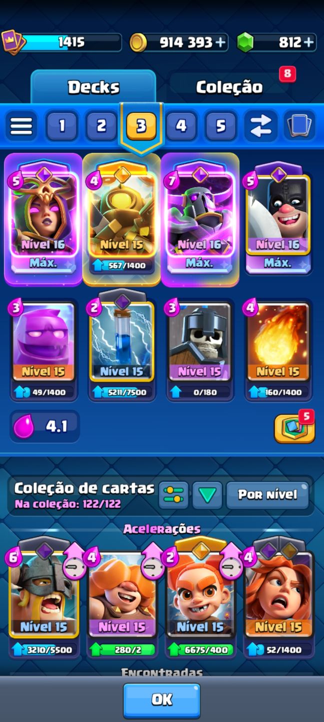 Conta Clash Royale Gemada