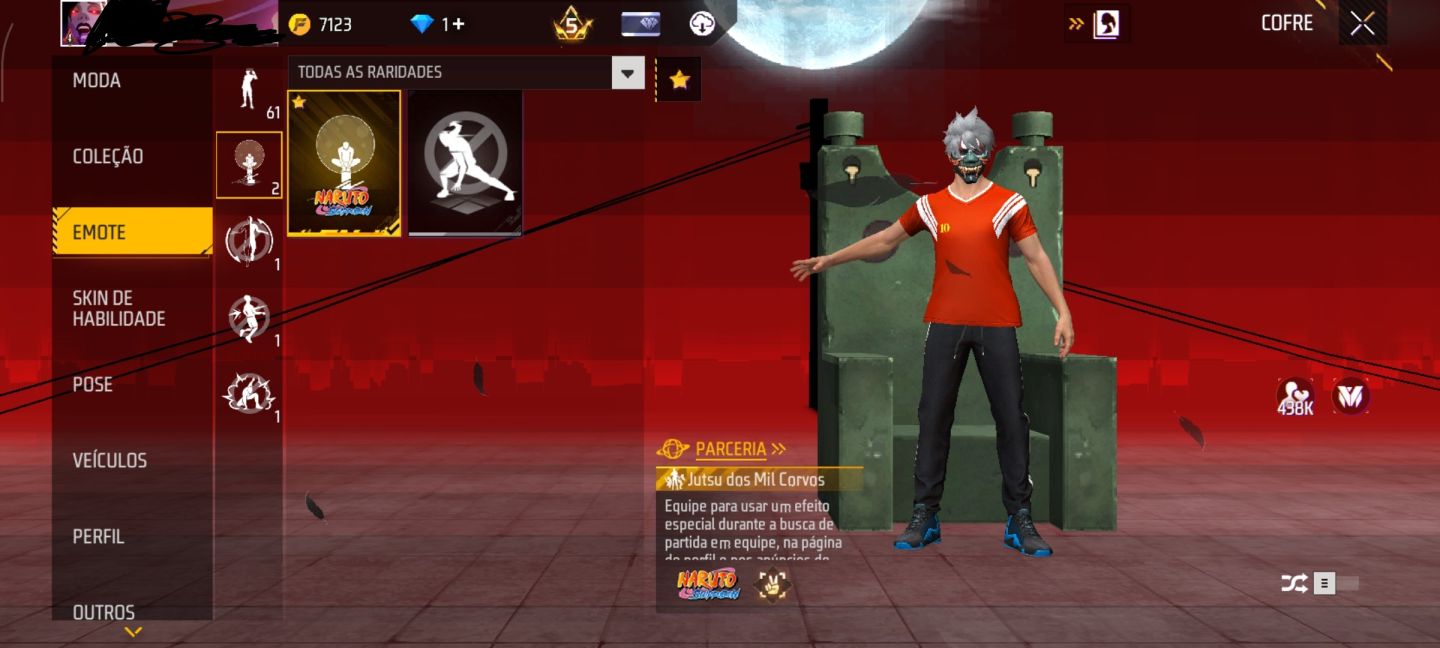 Free fire gemada com punho,1 evolutiva e várias coisas rara