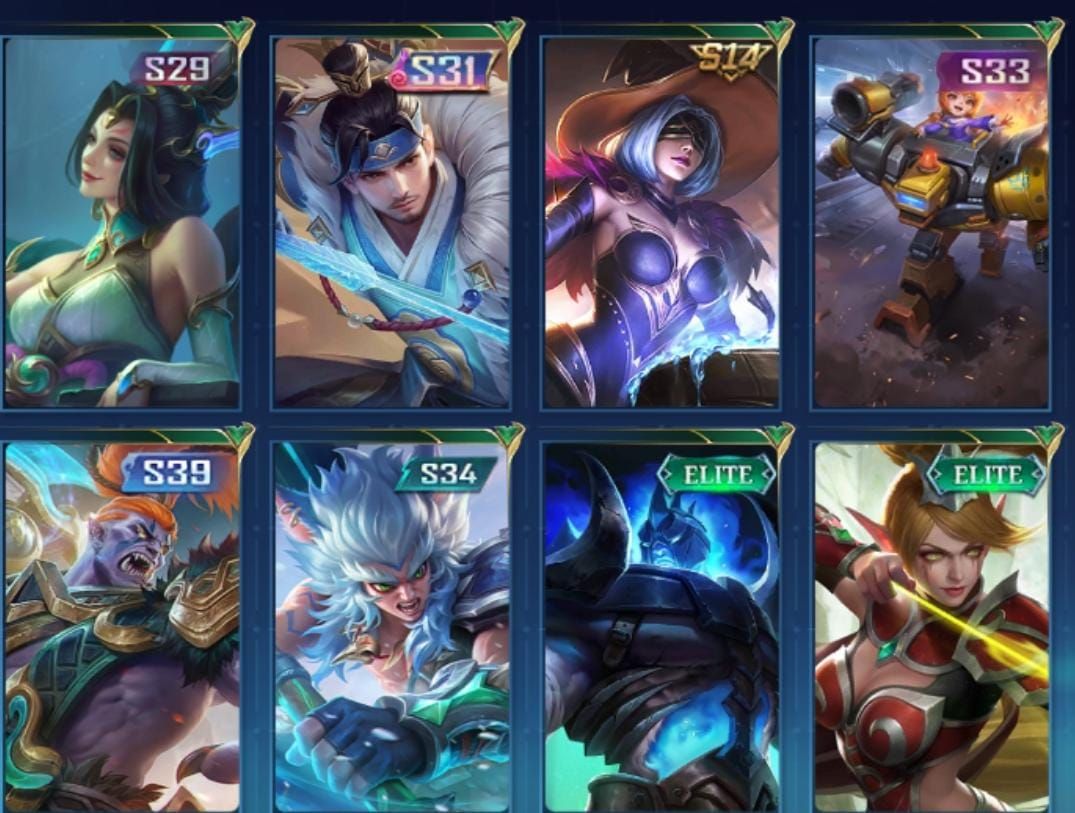 Conta mobile legends com muitas skins