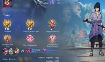 CONTA MLBB COM SASUKE +COLLECTOR BENEDETTA. (Preço negociavel)
