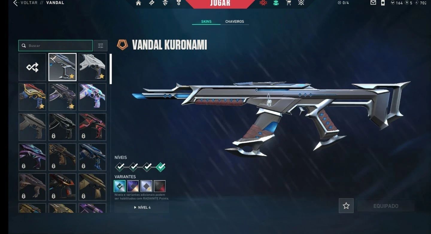 Conta Valorant Tryhard 3 facas, Vandal Kuronami Etc... (com Dados de Criação)