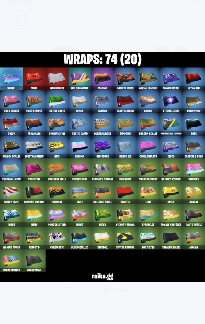 170 Skins | Og Stw Sparkle Specialist The Reaper Omega Stage 5 Tidy Merry Minty