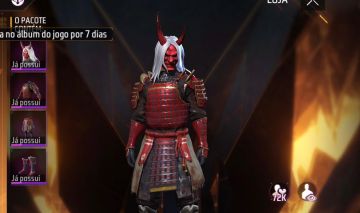 FREE FIRE SKINS LOJA PRIME 8