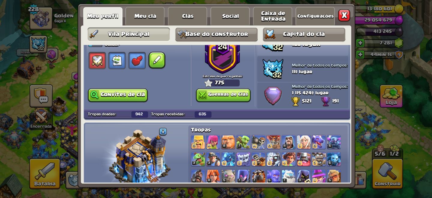Conta Cv18 Full com 7300 gemas