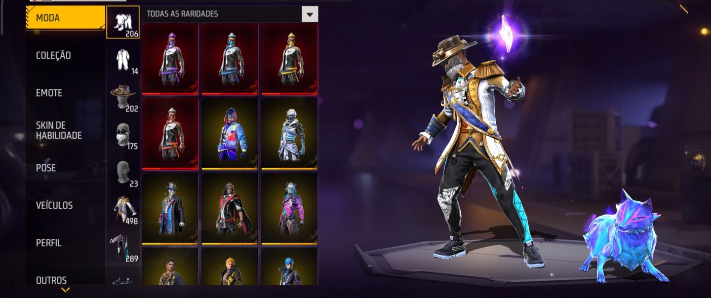 CONTA CRIADA EM 2018, COM 34 PASSES, VARIAS SKINS RARAS