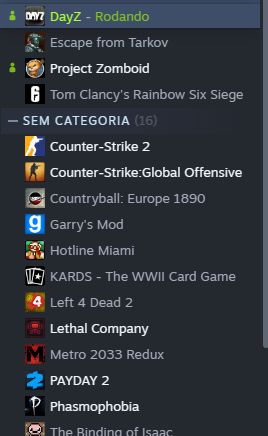 Conta de steam com vários jogos