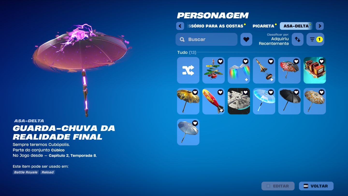 CONTA DE FORTNITE COM 122 SKINS E PICARETA MACHADO DOCE / CONTA MUITO BOA!!!