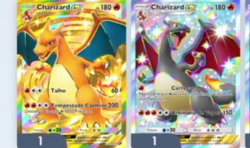 Conta Pokémon TCG Pocket | CHARIZARD EX COROA (GOLD) + Mewtwo Imersivo + Shinies