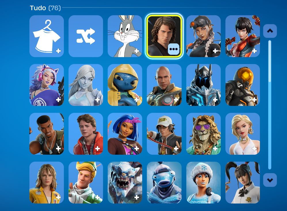 Conta Fornite anakin melhor skin