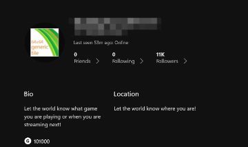 Conta Xbox 100K (100,000) GamerScore + 10K Seguidores + xbox 360 Foto