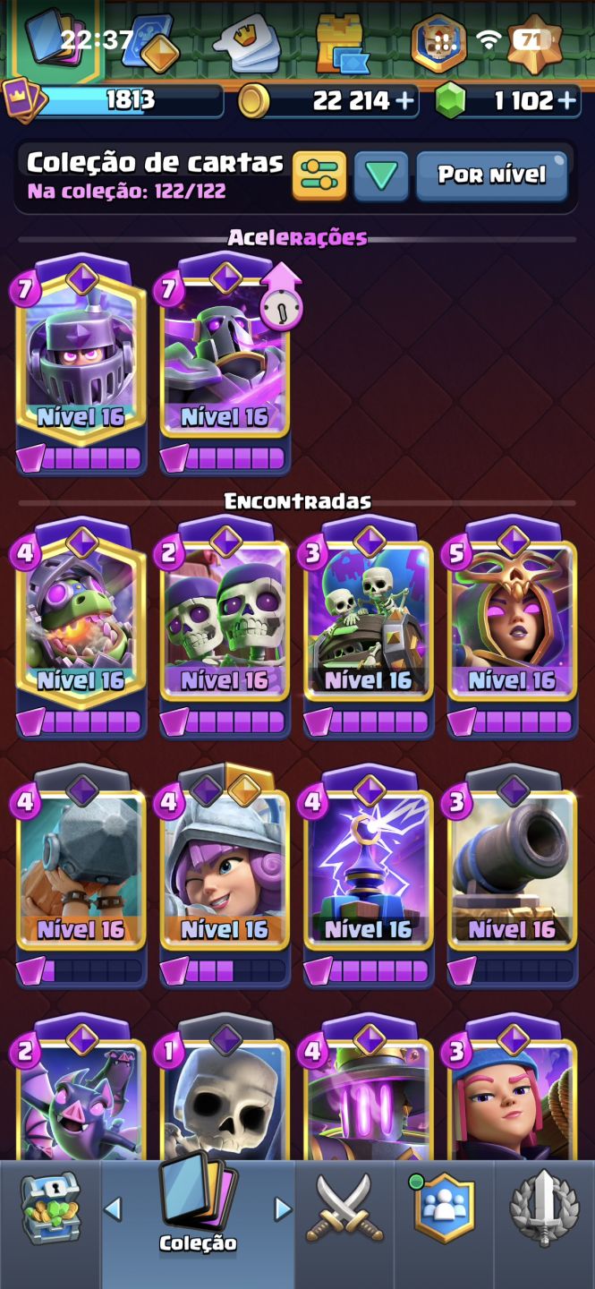 Conta antiga do clash royale (8 anos)