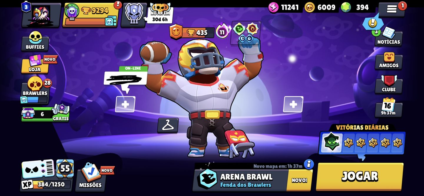 CONTA BRAWL STARS 2019 SIRIUS + DAMIAN 65 BRAWLERS