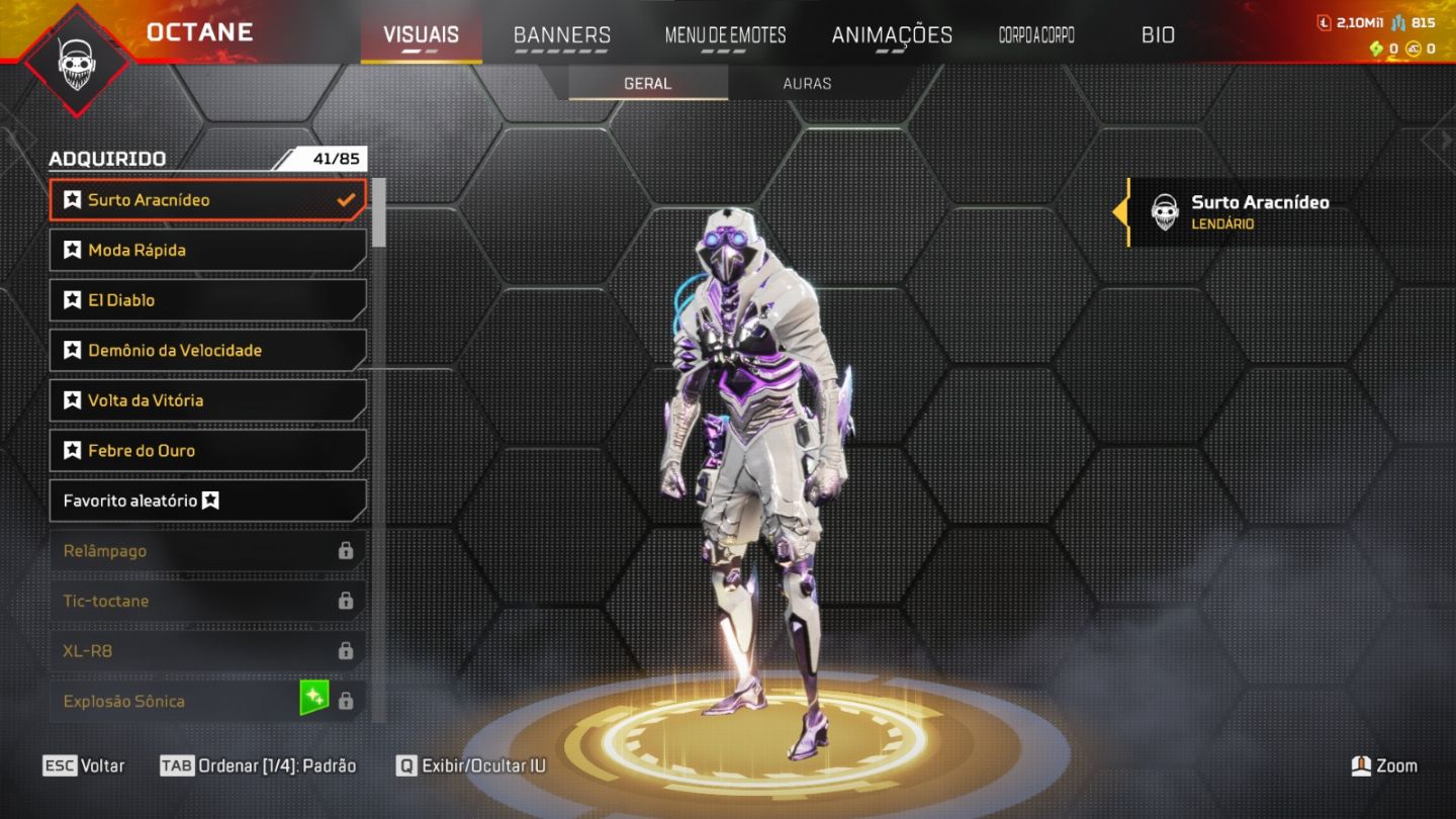 Conta apex com 4 míticos, negociavel