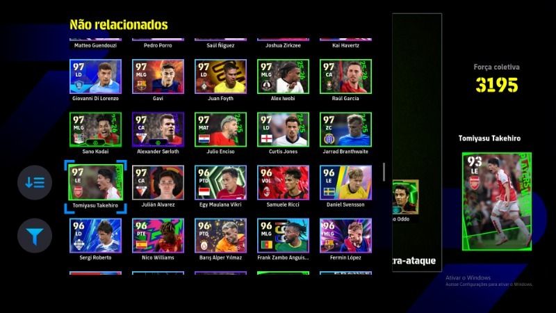 Conta com del Piero blitz curler, messi, etooEfootball pc/Steam