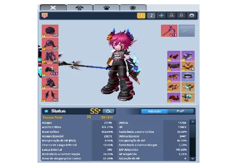 CONTA END GAME De GRAND CHASE/ Clvl650