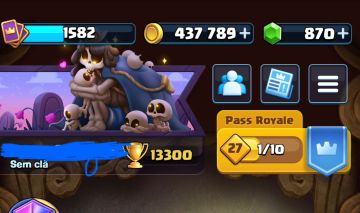 Conta Clash Royale 13.300 troféus, Antiga e Rara!