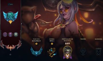 CONTA LOL - PLATINA 4 FLEX - SOLO UNRANKED