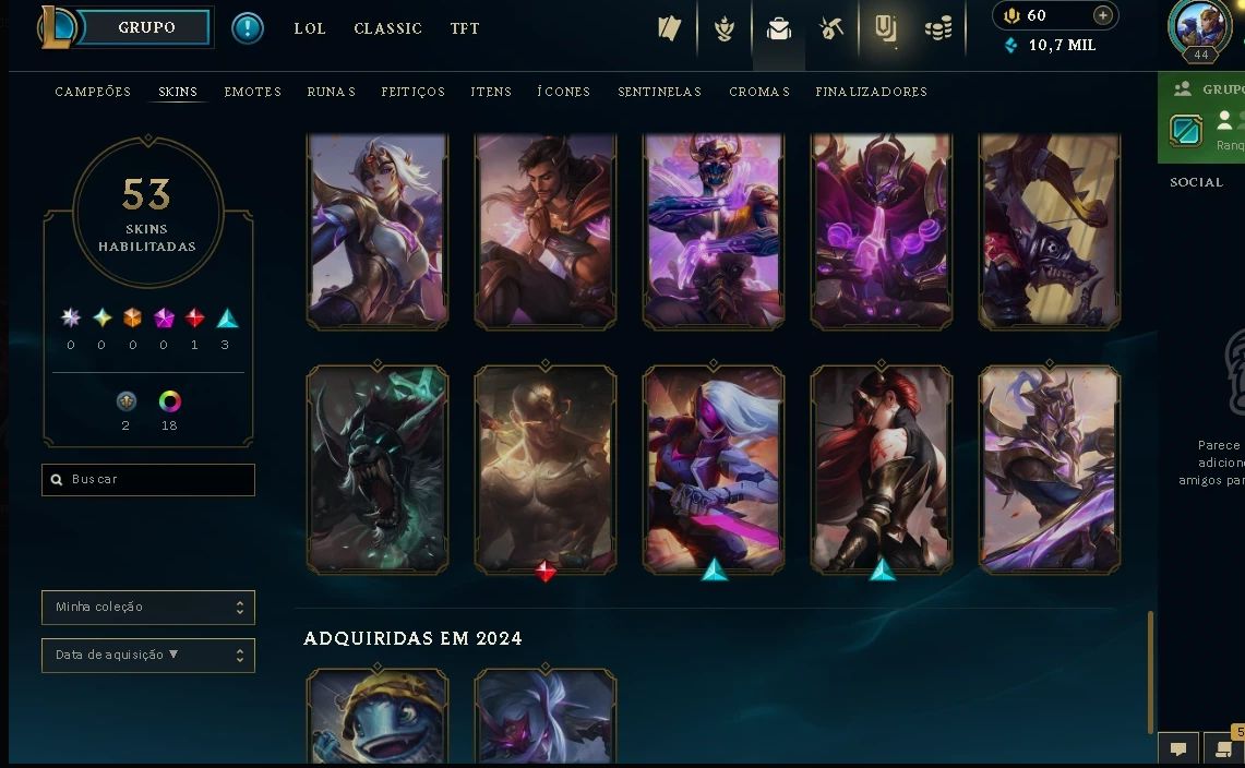CONTA SMURF LOL | LEVEL 30+ | PRONTA PRA RANKED | SEM BANIMENTOS | SEM RANK