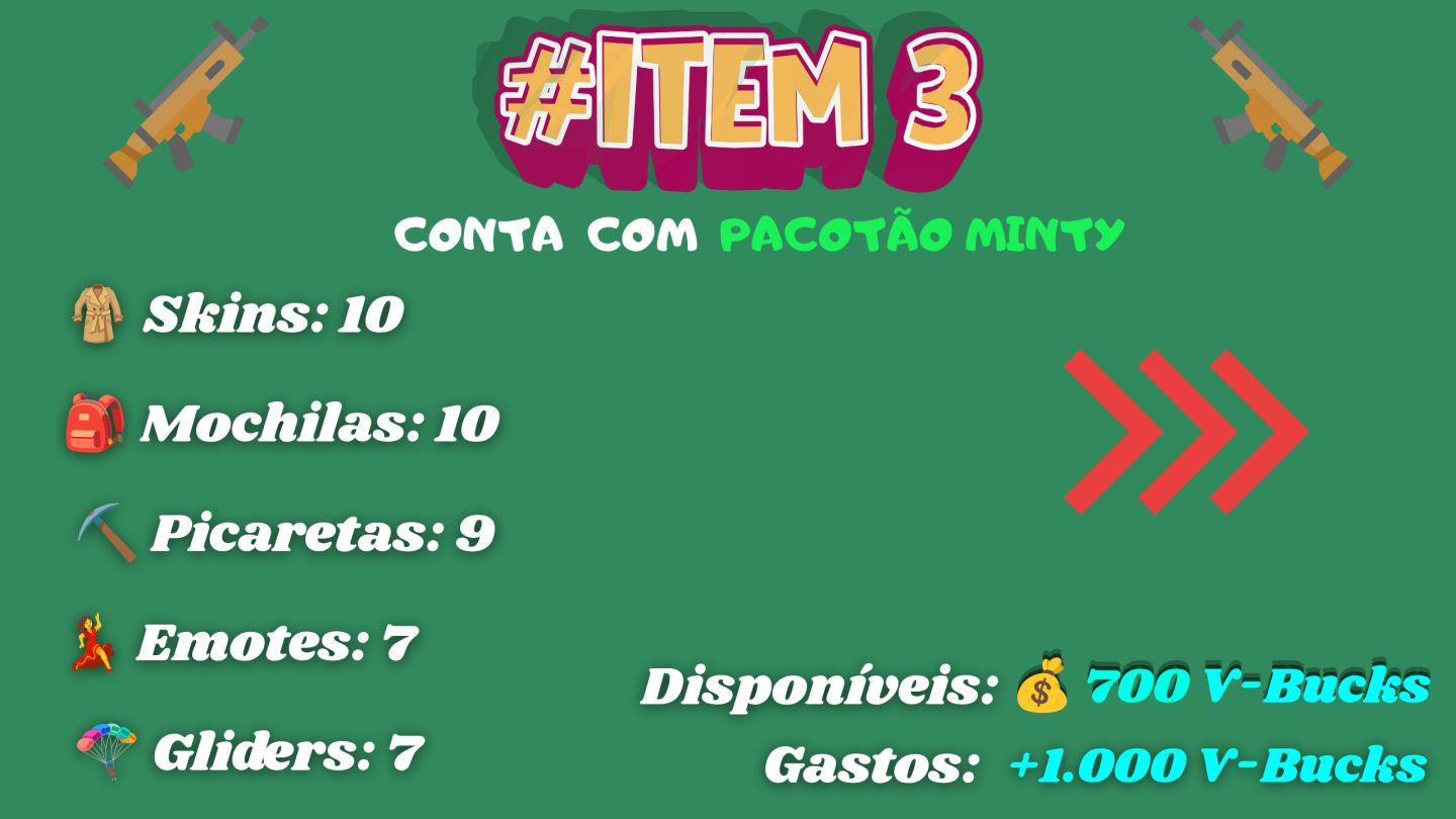 Contas Fortnite | Várias Skins | V-Bucks Gastos | Skins Raras | Melhor Preço!