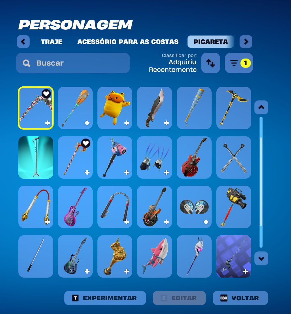 Conta Fortnite | 34 Skins | Naruto + Ice Spice | Candy Axe + Carros