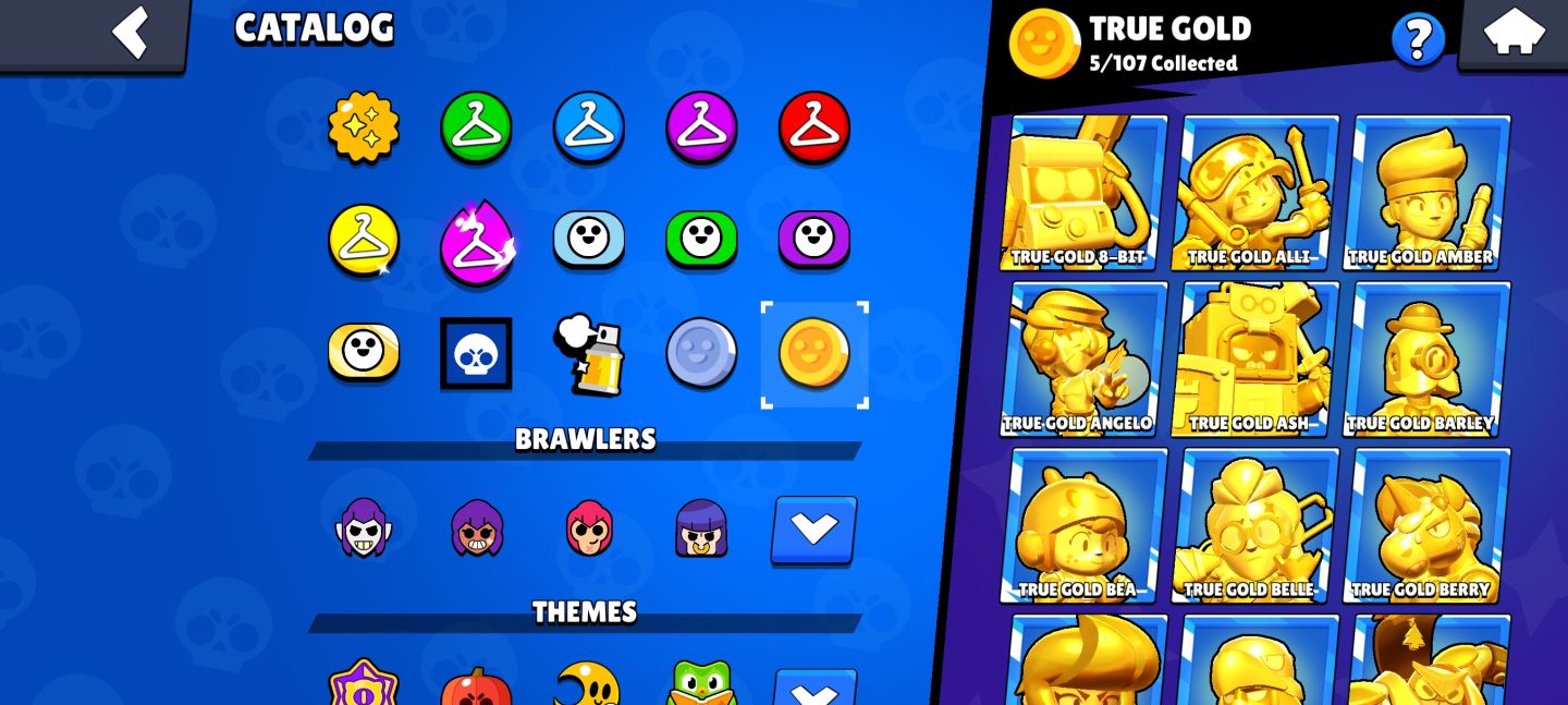 CONTA DE BRAWL STARS COM 107 PERSONAGENS