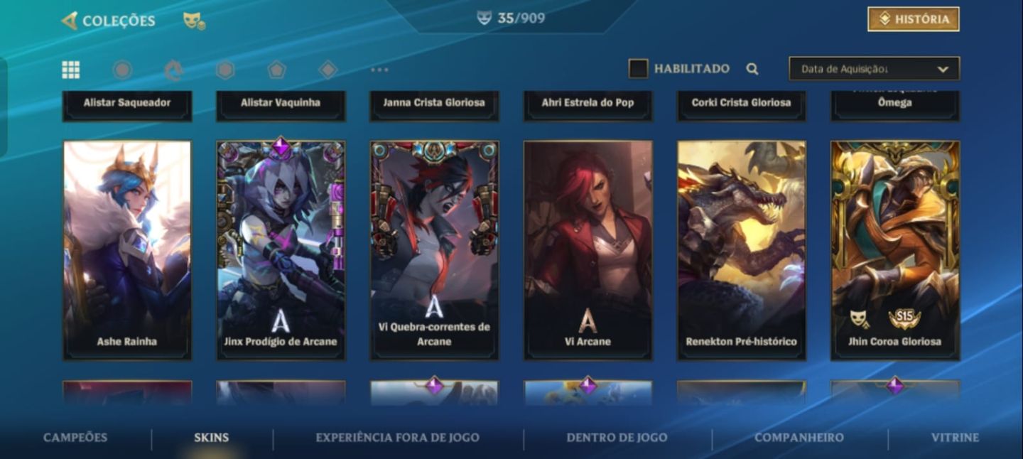 CONTA WILD RIFT JINX + VI ARCANE EXCLUSIVAS + MORGANA VERÃO LIMITADA
